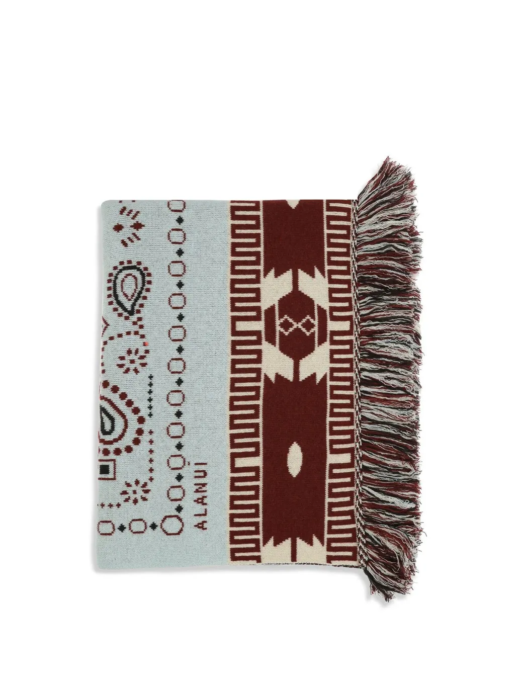 Frayed Edge Bandana Jacquard Blanket