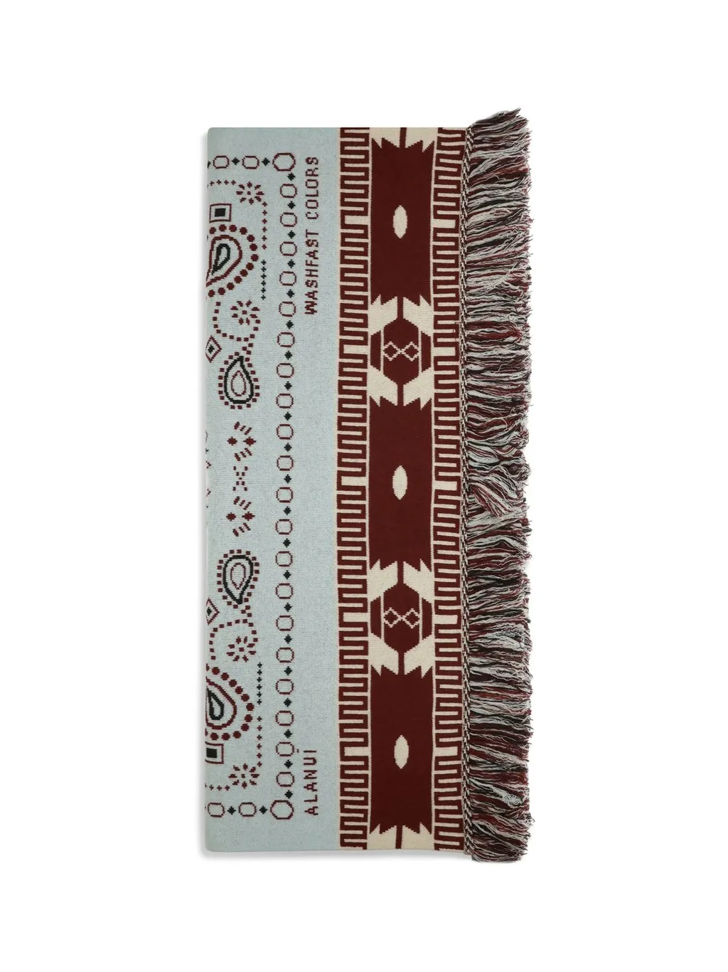 Frayed Edge Bandana Jacquard Blanket
