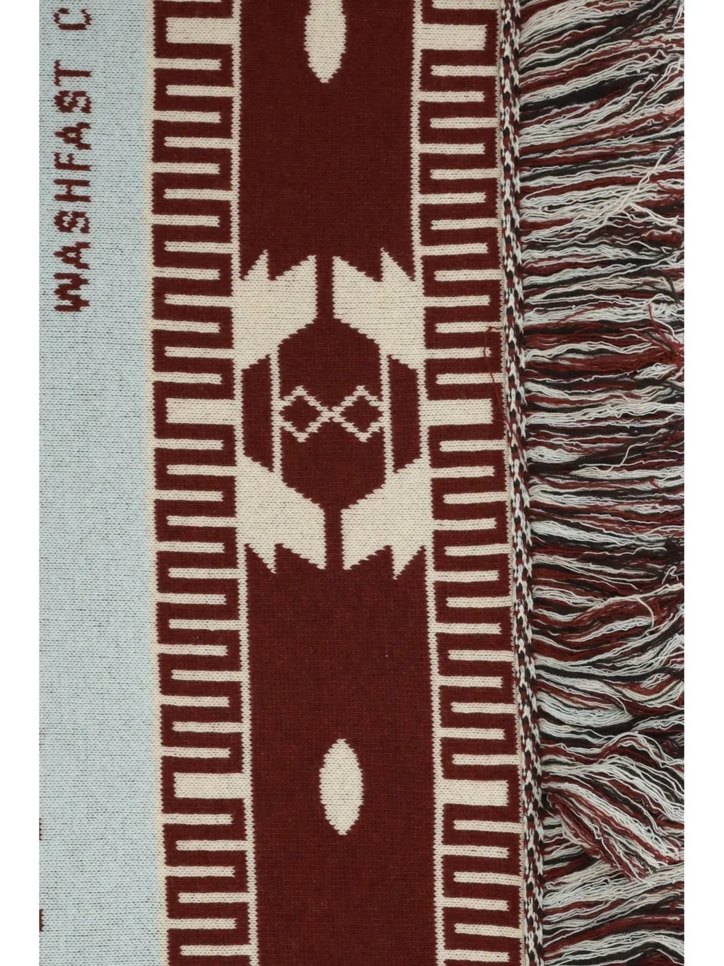 Frayed Edge Bandana Jacquard Blanket