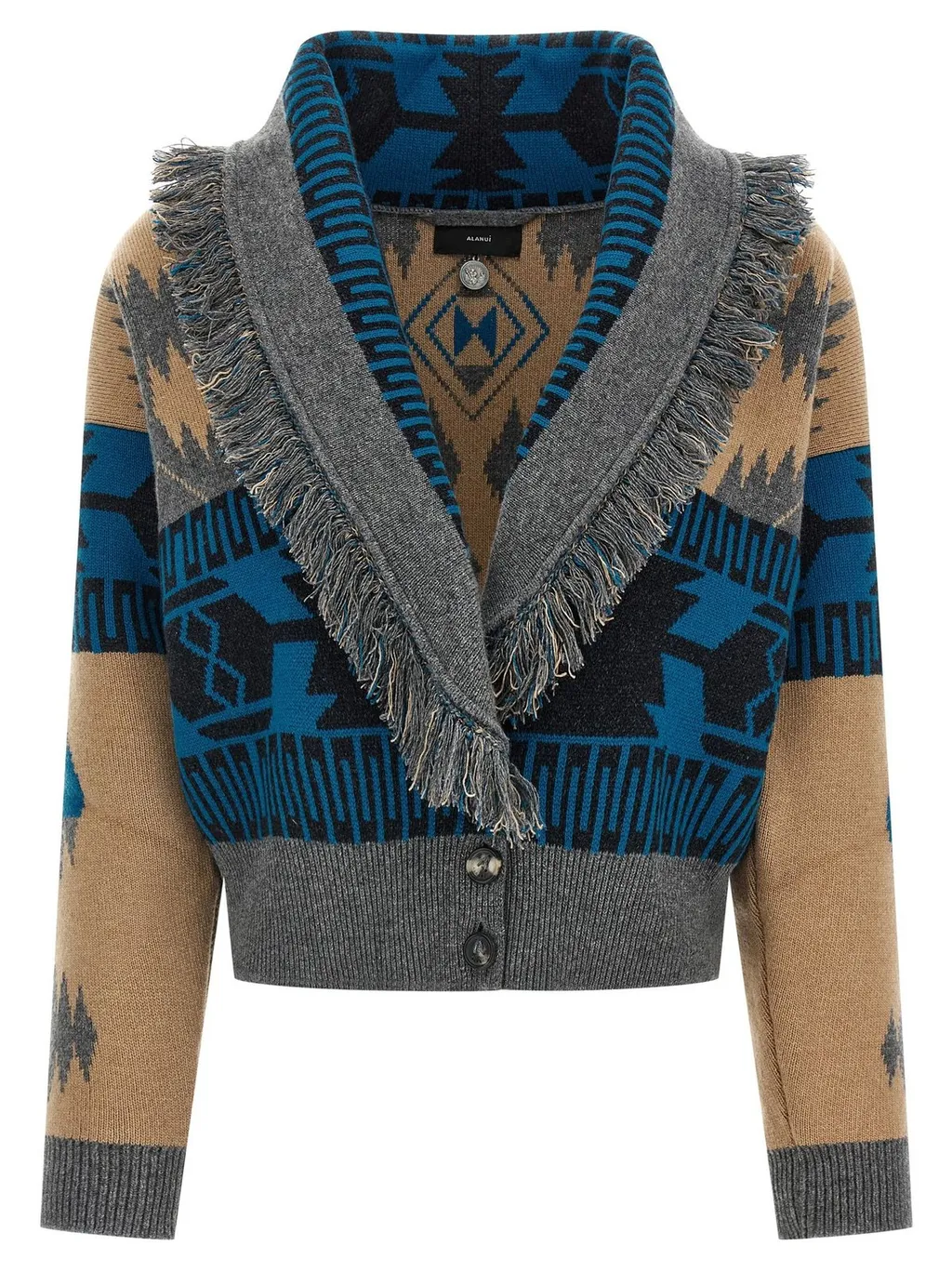 Icon Jacquard Bomber Cardigan
