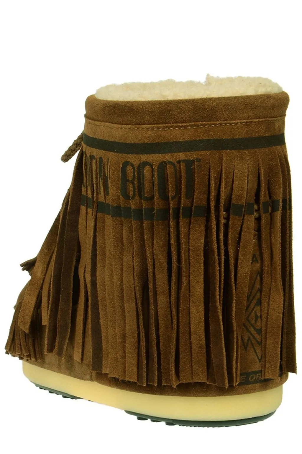 Fringed Round-Toe Snow Boots