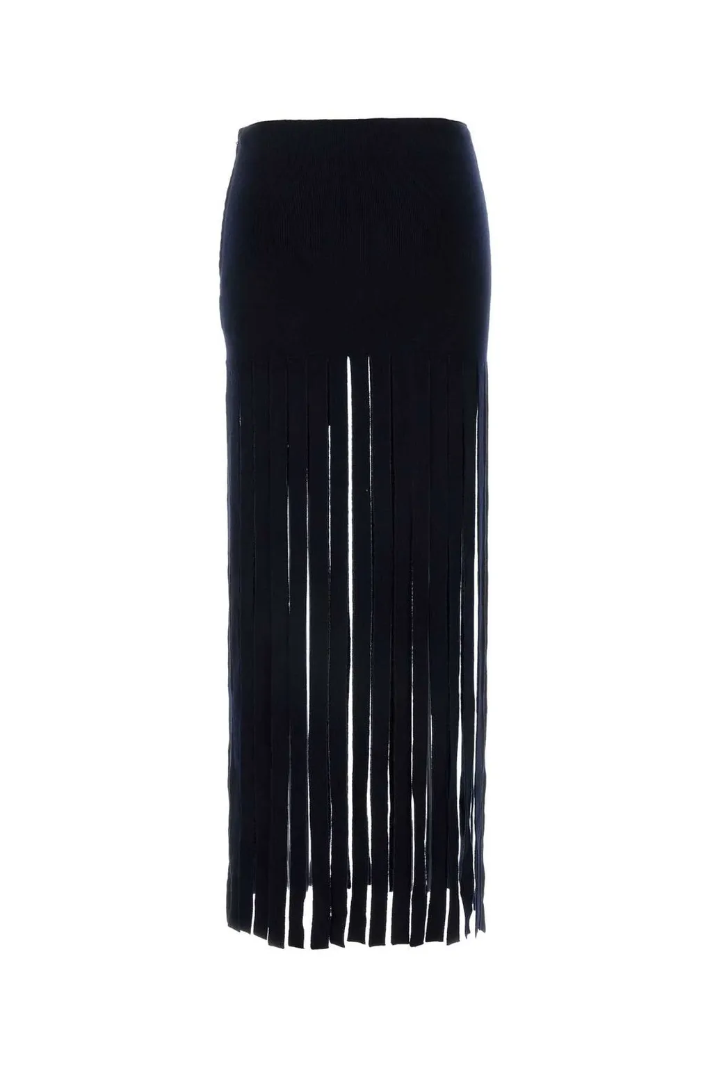 Eclectic Fringed High Waist Skirt
