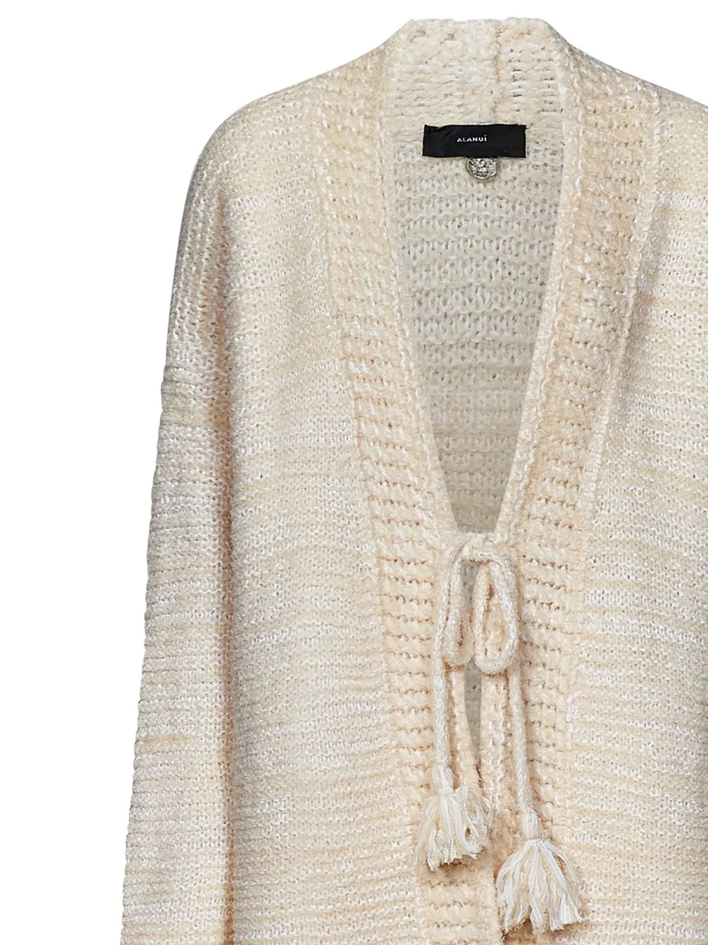 Bright Hues Fringed Knitted Cardigan