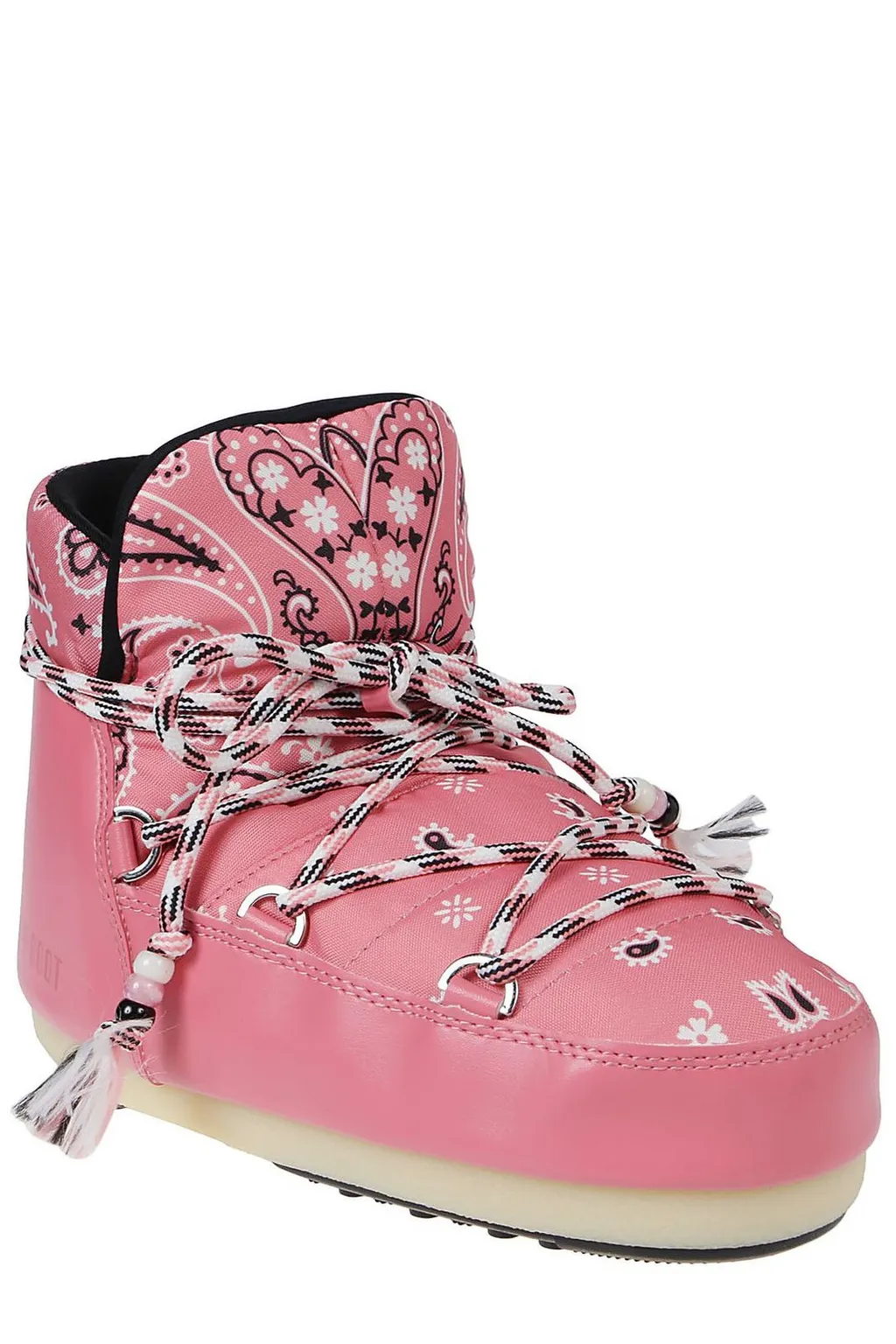 X Moonboot Bandana-Printed Round-Toe Boots
