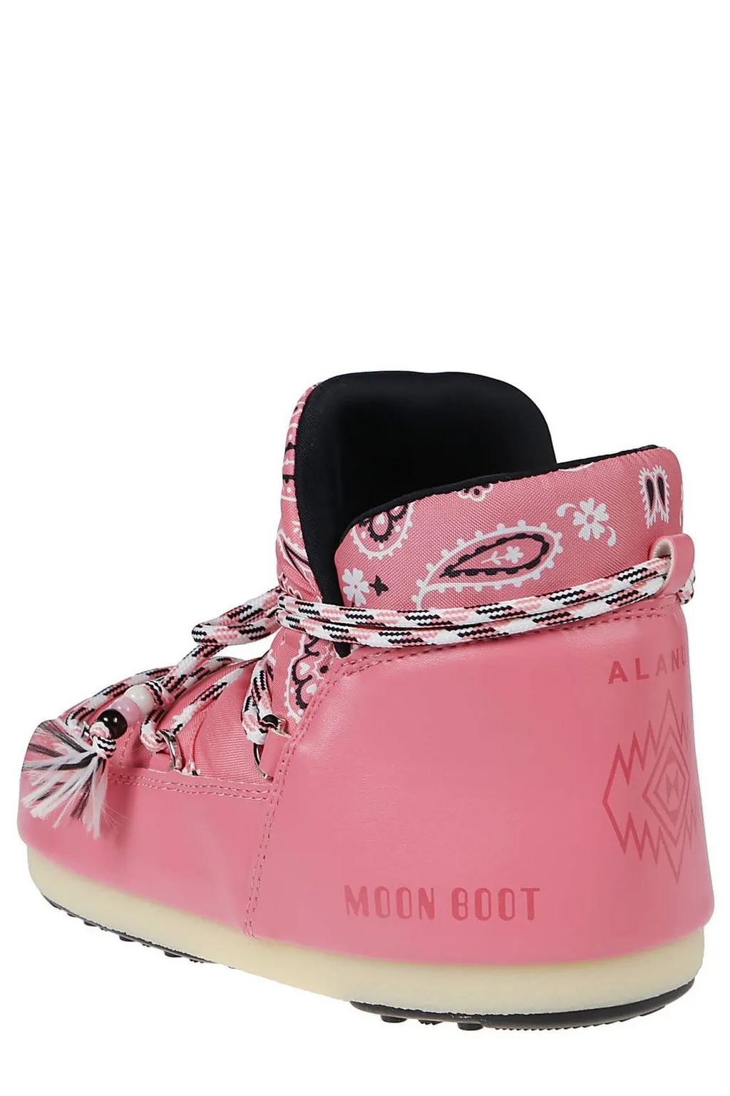 X Moonboot Bandana-Printed Round-Toe Boots