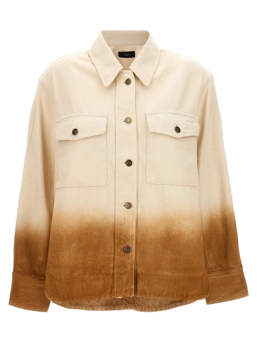 Bright Hues Two-Toned Denim Overshirt