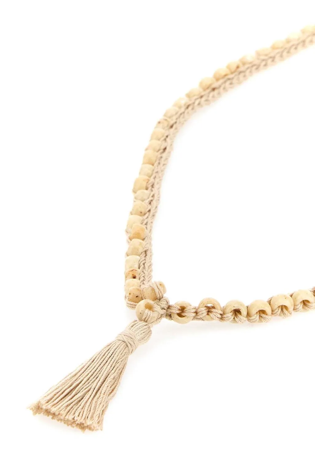 Embellished Crochet Necklace