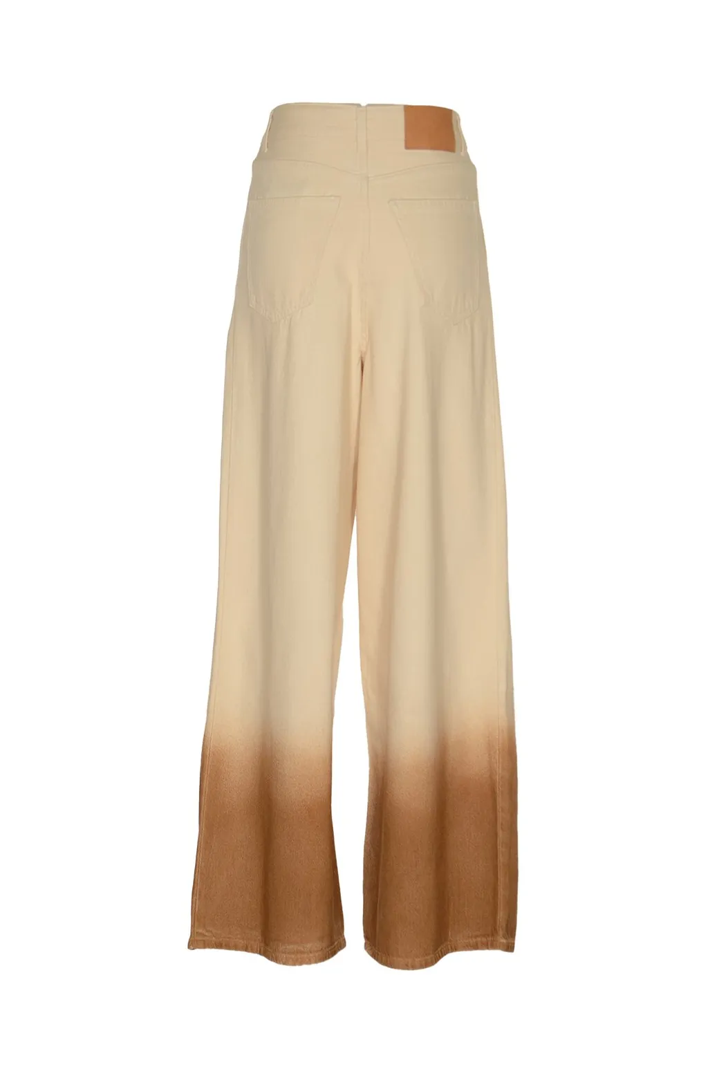 Gradient Effect Wide-Leg Jeans