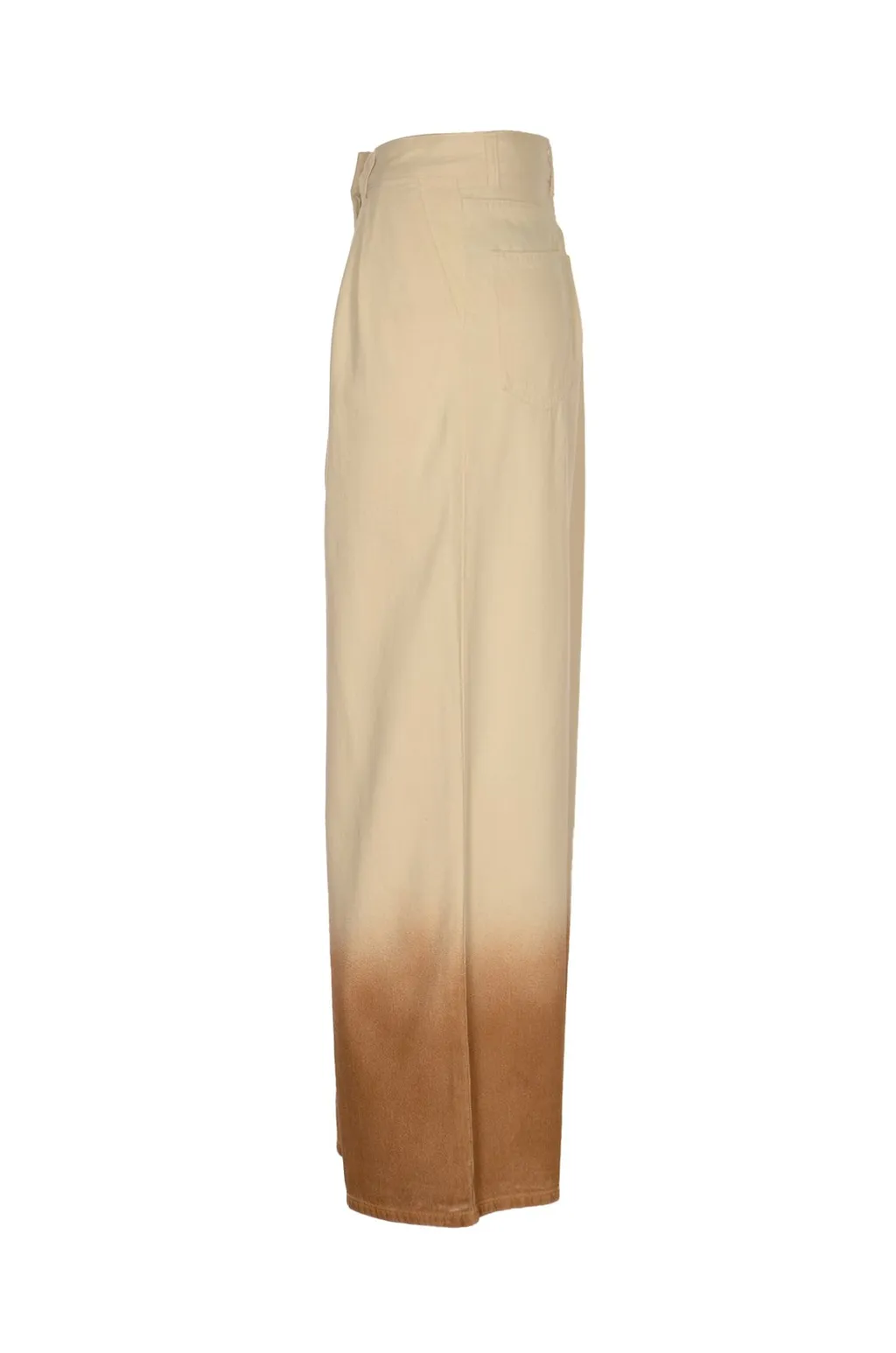 Gradient Effect Wide-Leg Jeans