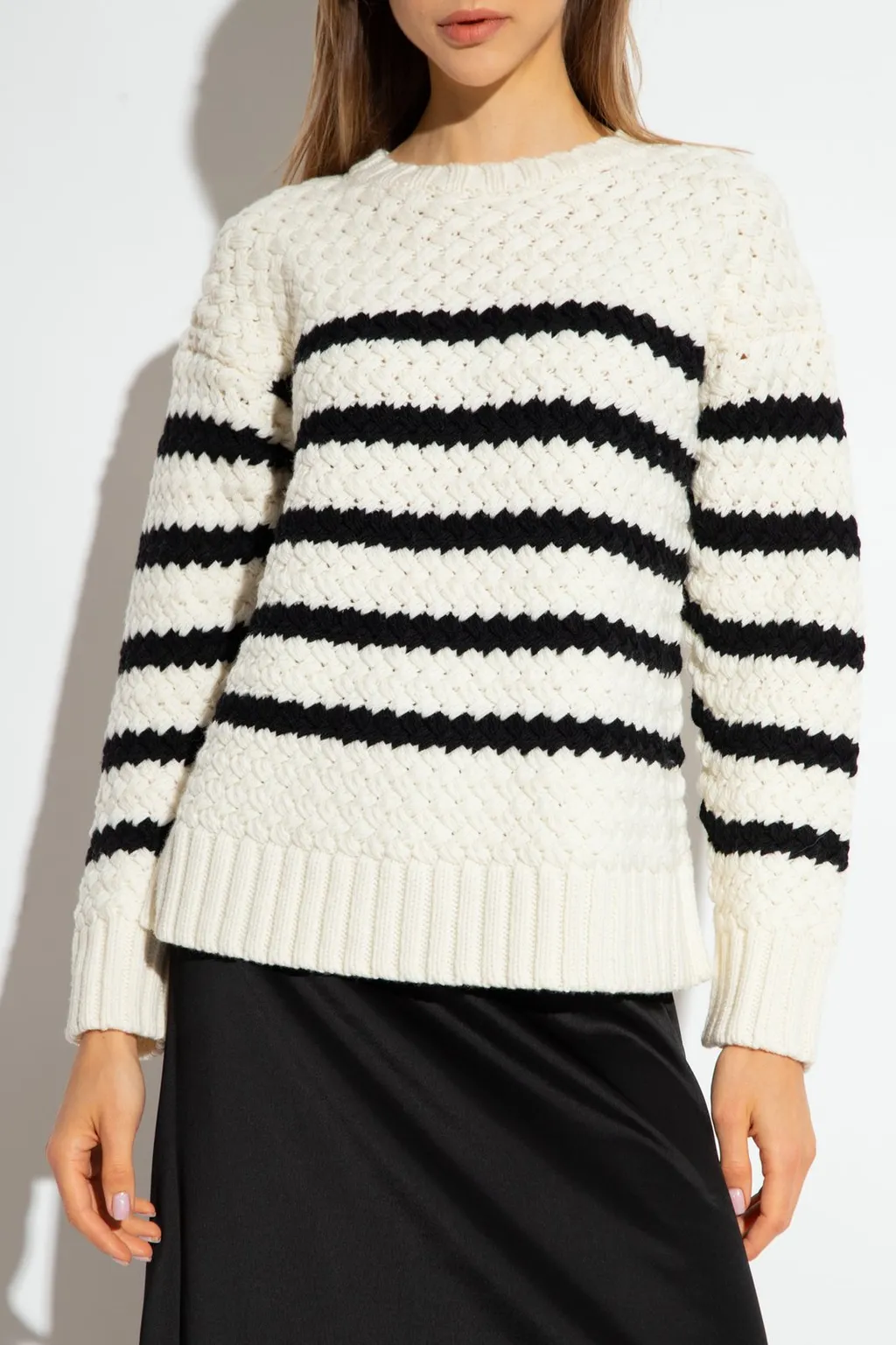 Stripe Detailed Knitted Sweater