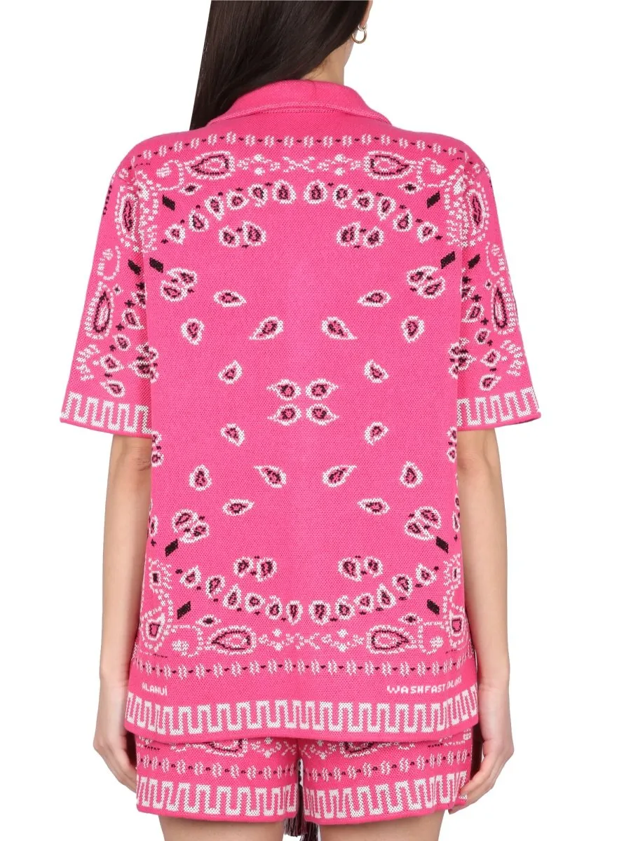Paisley-Print Buttoned Shirt