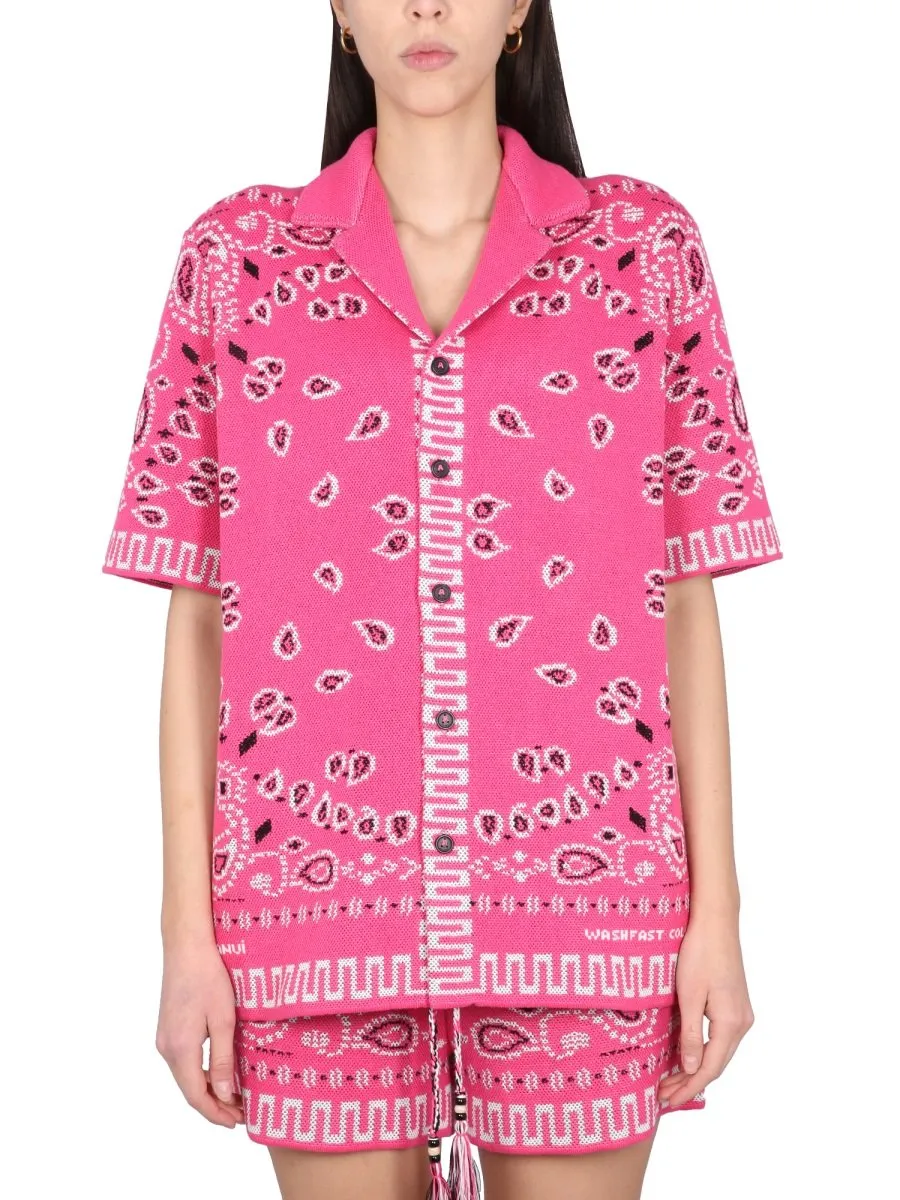 Paisley-Print Buttoned Shirt