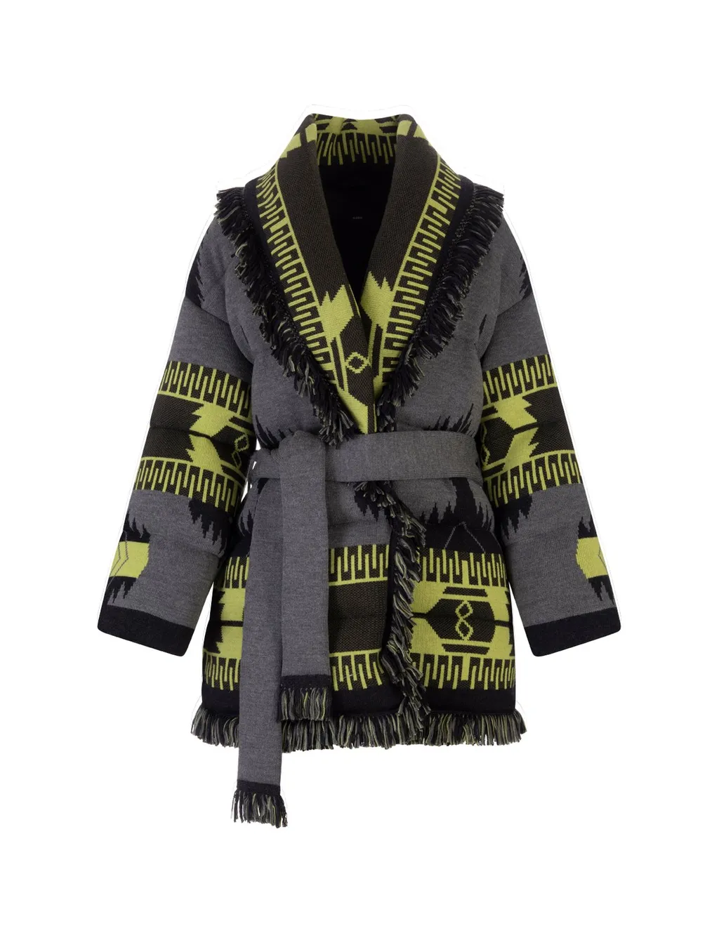 Icon Jacquard Belted Cardigan