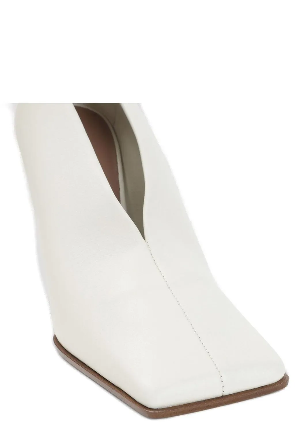 Aubergine Soft Square Pumps