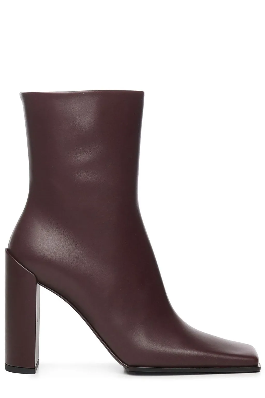 Block Heel Square-Toe Boots