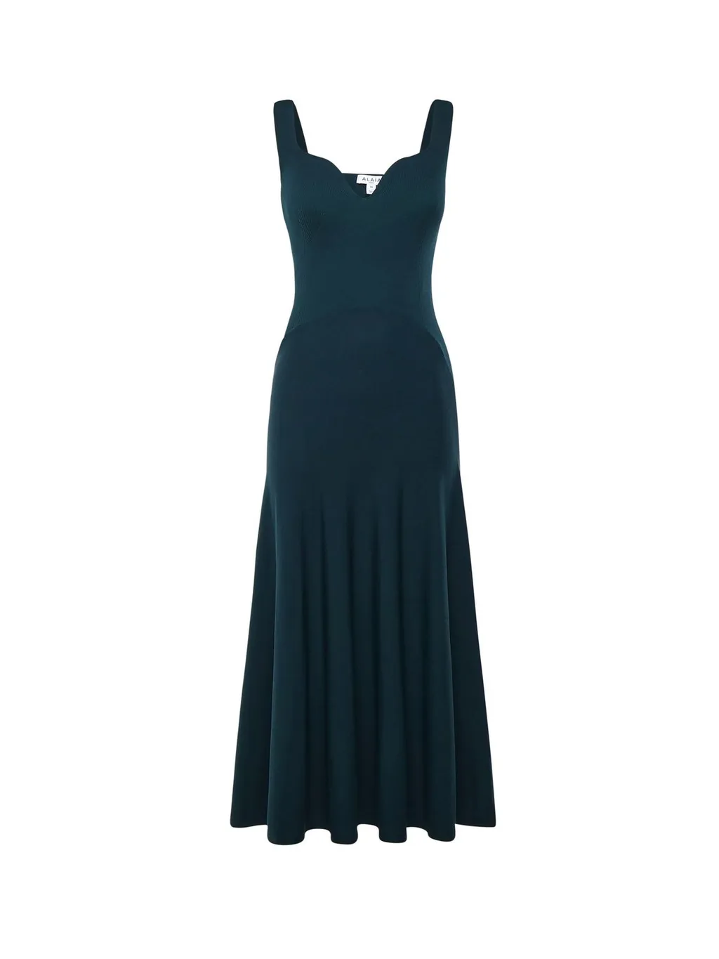 Fitted Flare Rib Knit Dress