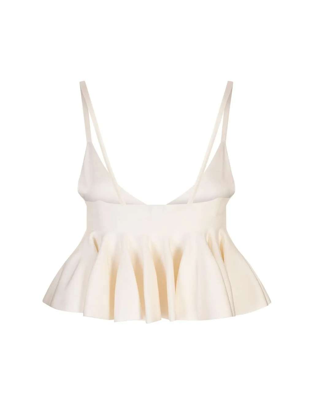 Peplum Hem Ruffled Top