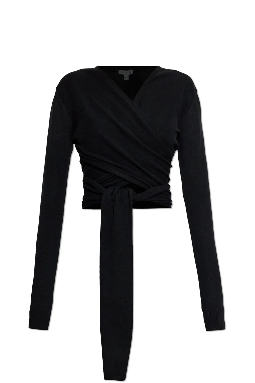 Long Sleeve Decorative Tie Top