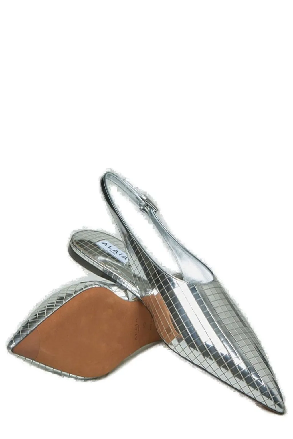 Pointed-Toe Slingback Flats