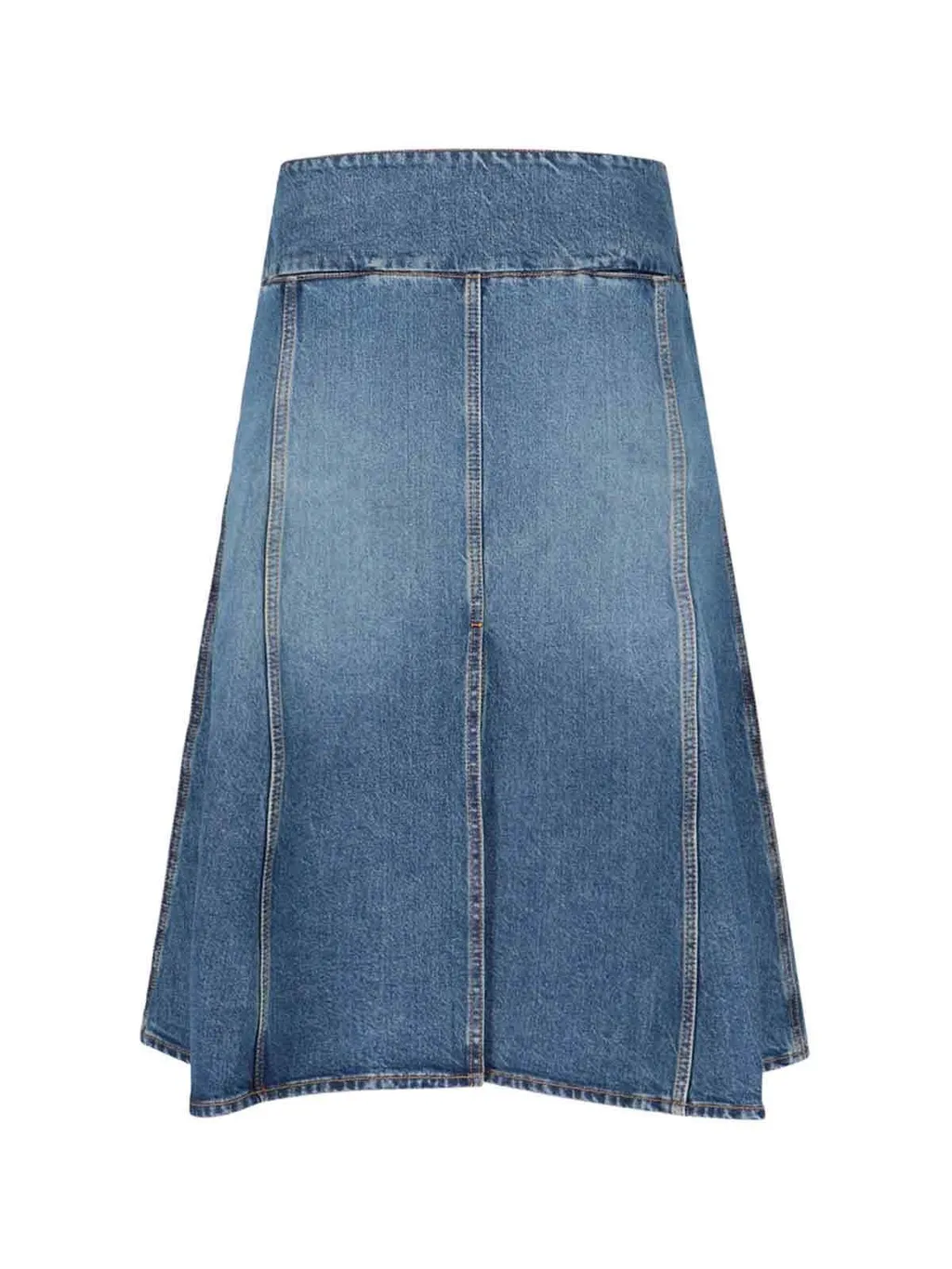 Denim Slit Skirt