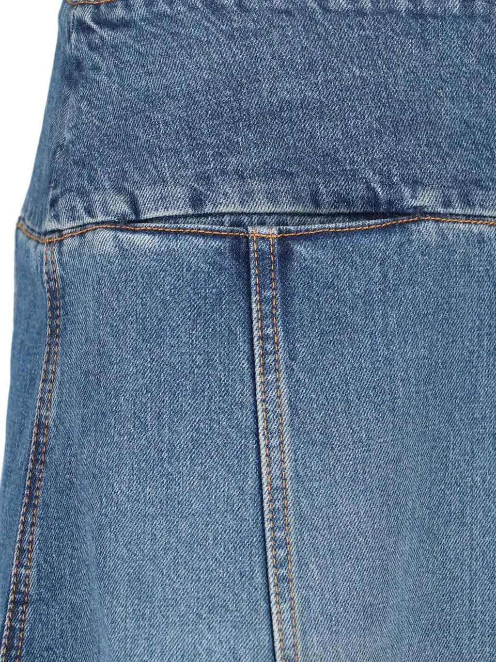 Denim Slit Skirt