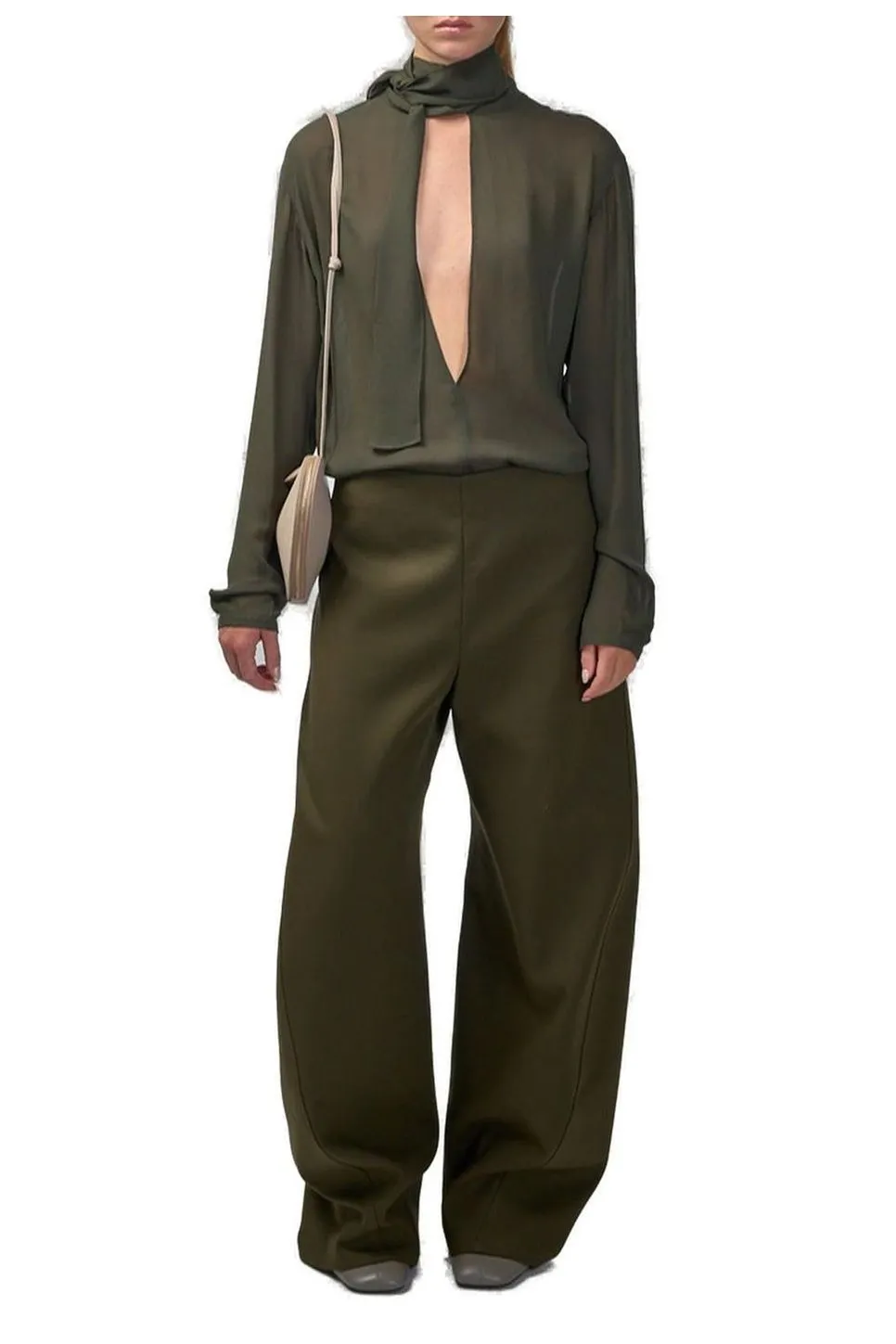 High-Waist Twisted Pants