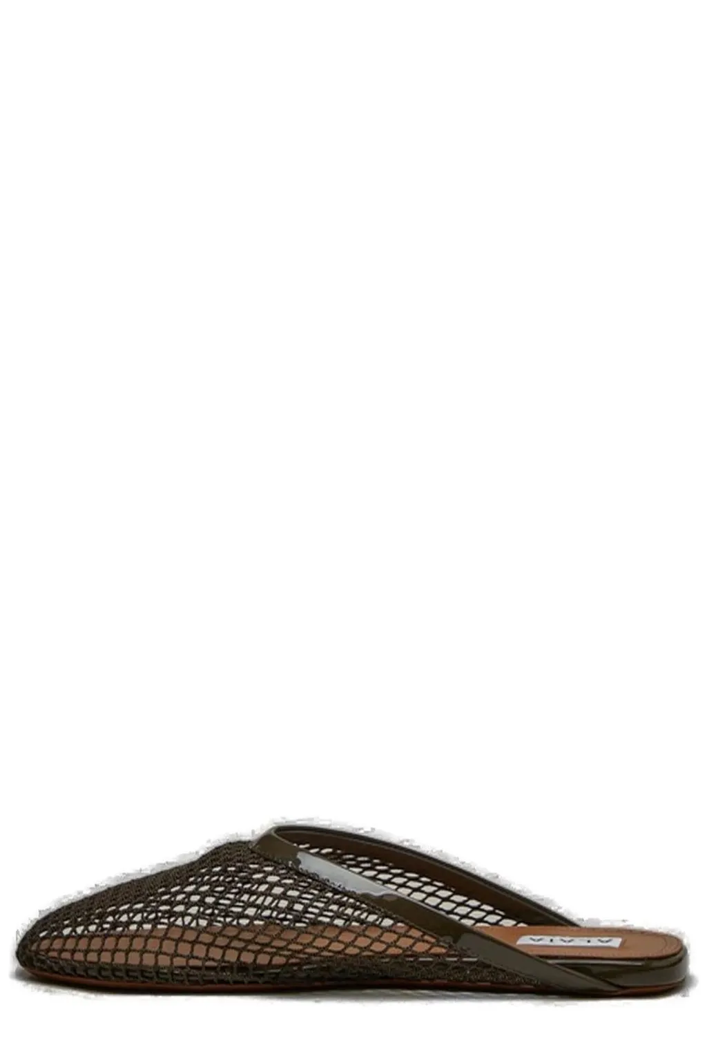 Square-Toe Flat Mules