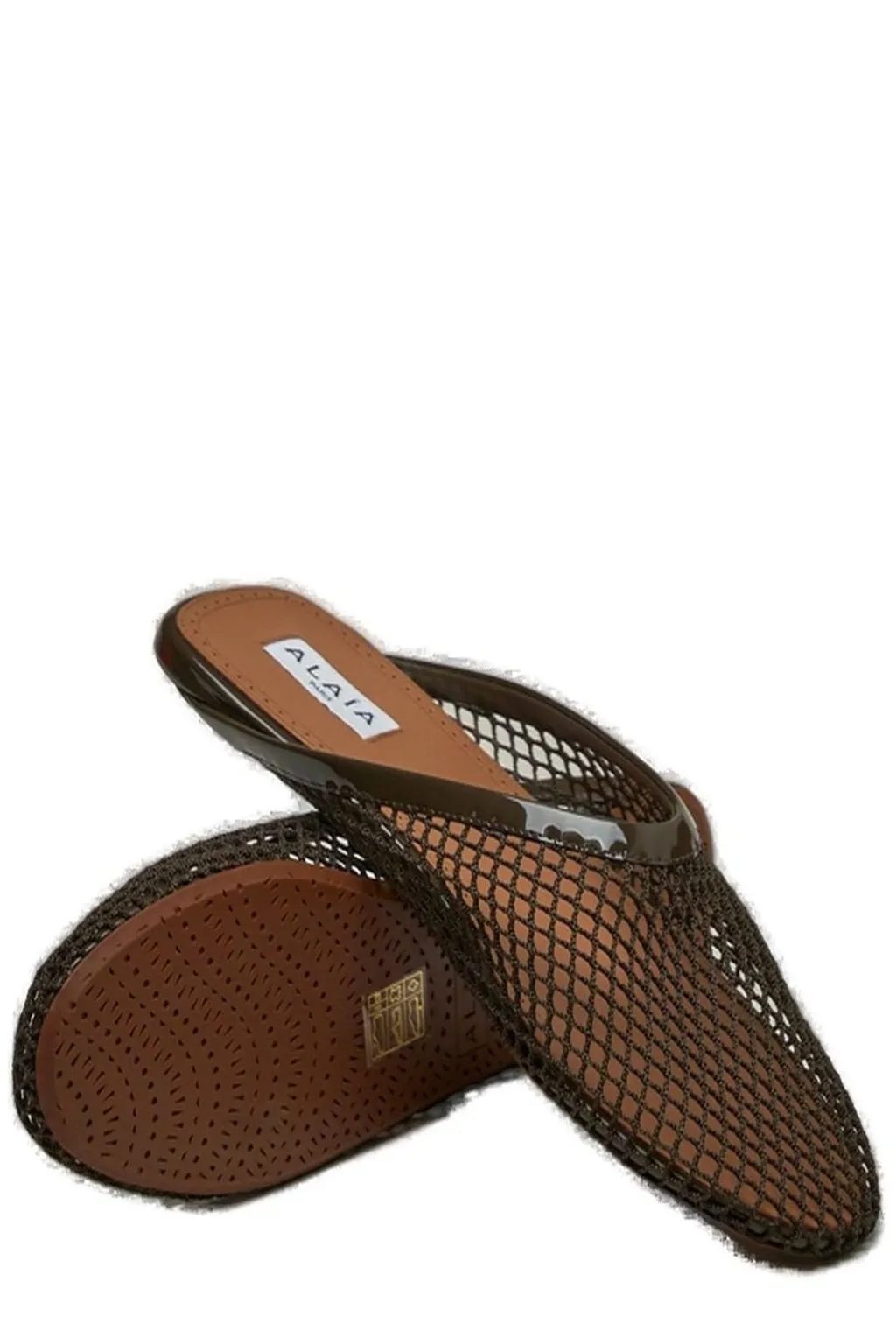Square-Toe Flat Mules