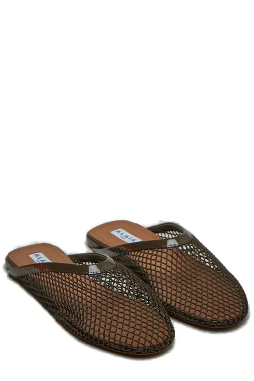Square-Toe Flat Mules