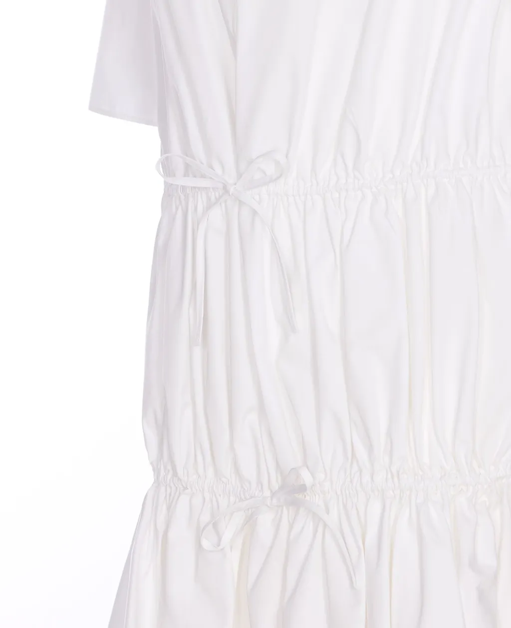Ruched Poplin Dress