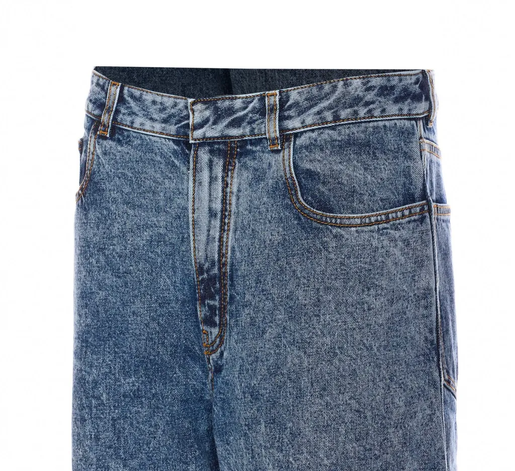 Twisted Straight Cut Jeans