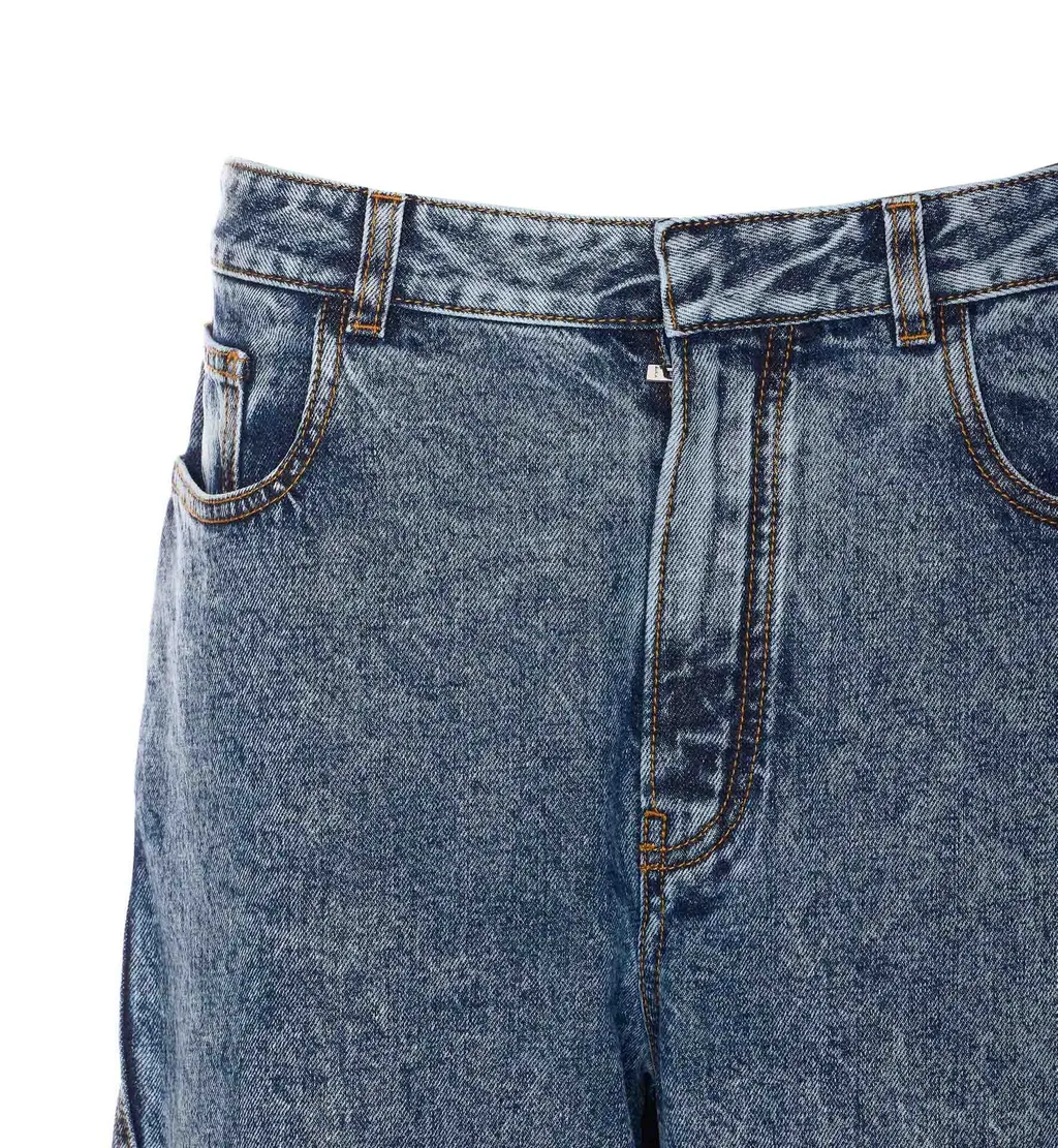Twisted Straight Cut Jeans