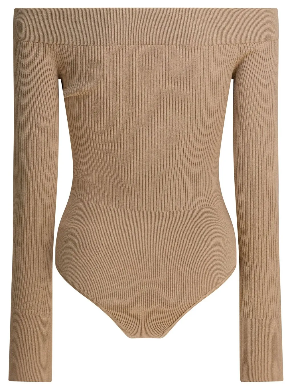 Off-Shoulder Ribbed Bodysuit