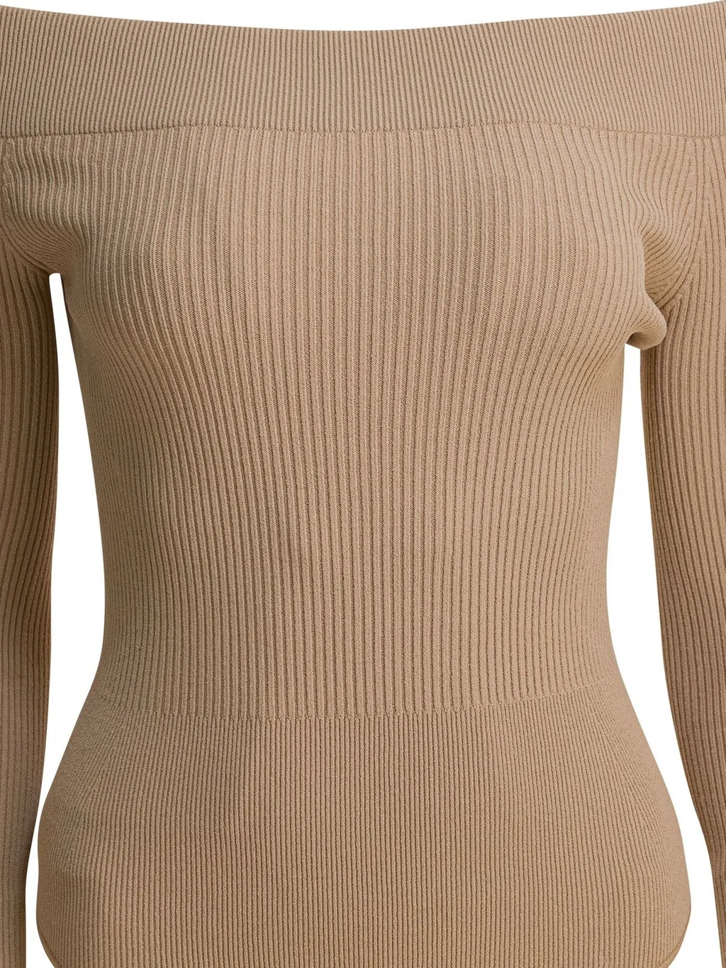 Off-Shoulder Ribbed Bodysuit