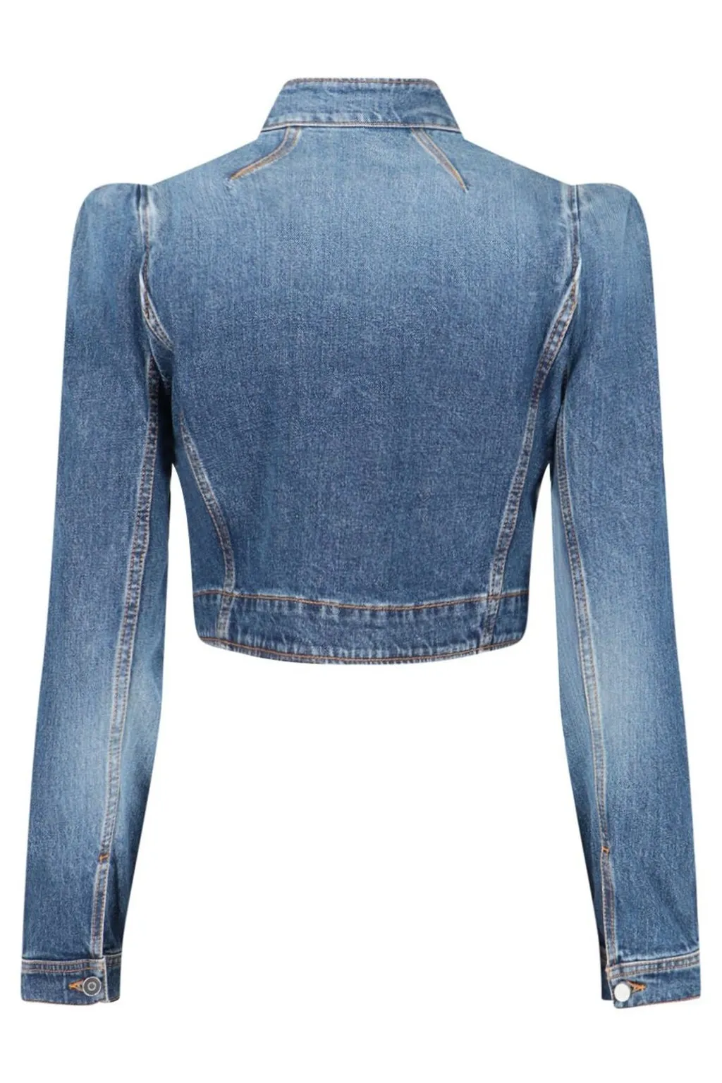 Denim High Neck Jacket