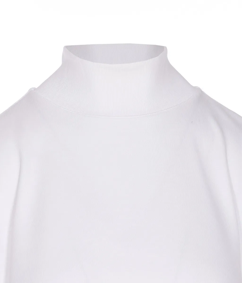 Ribbed High Neck T-Shirt