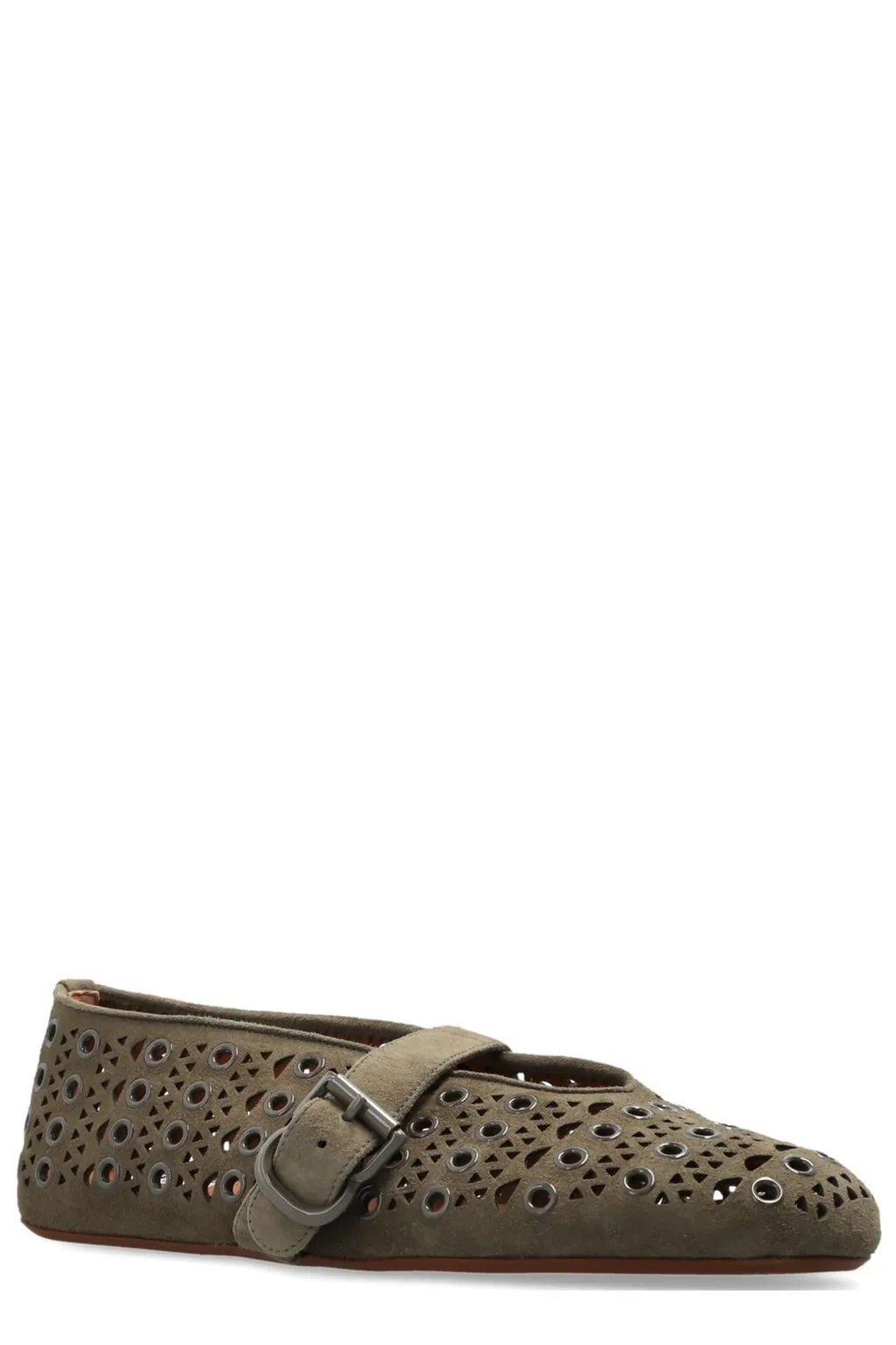 Eyelet Ballet Flats