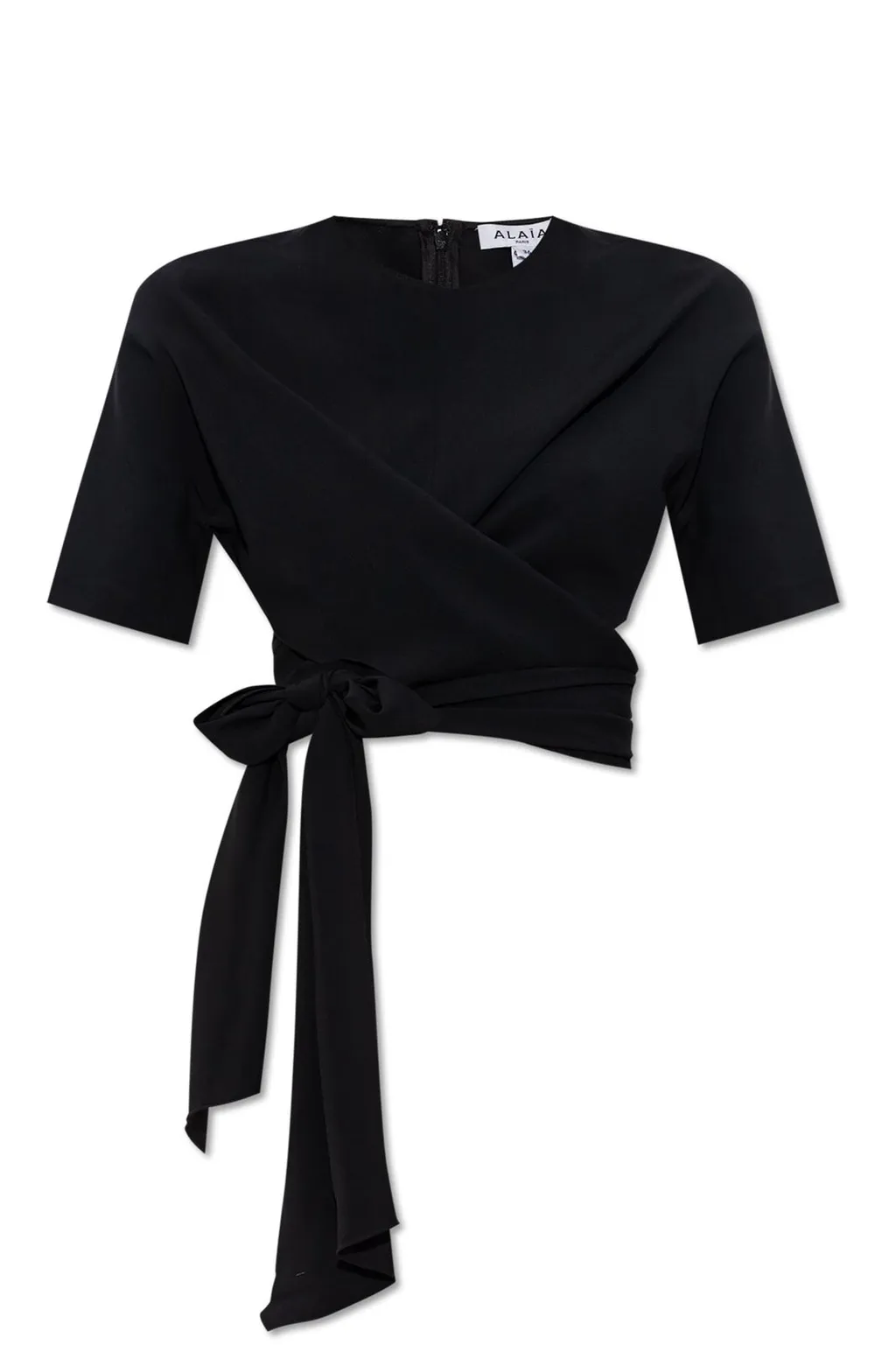 Bow Embellished Backless Top