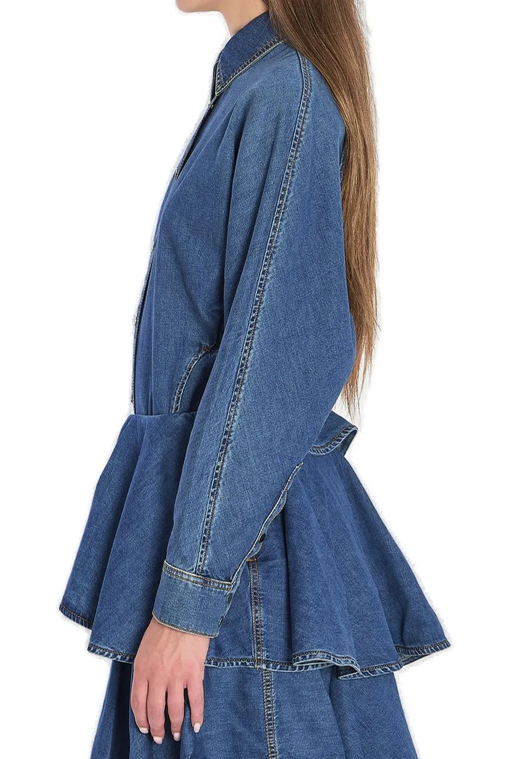 Round Denim Shirt