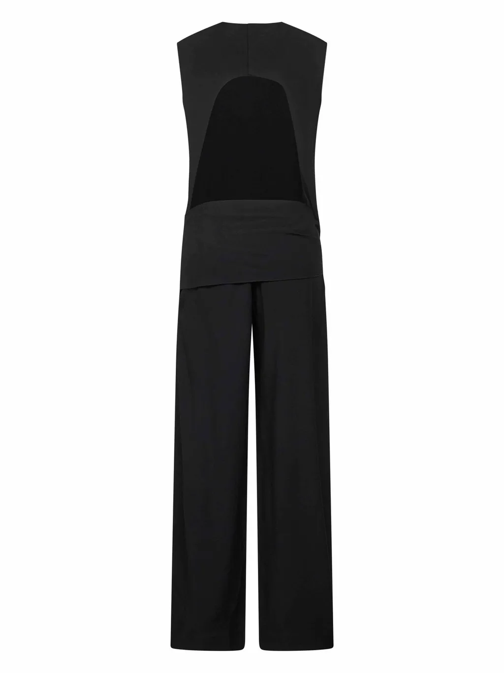 Sleeveless Tie-Front Open Back Jumpsuit