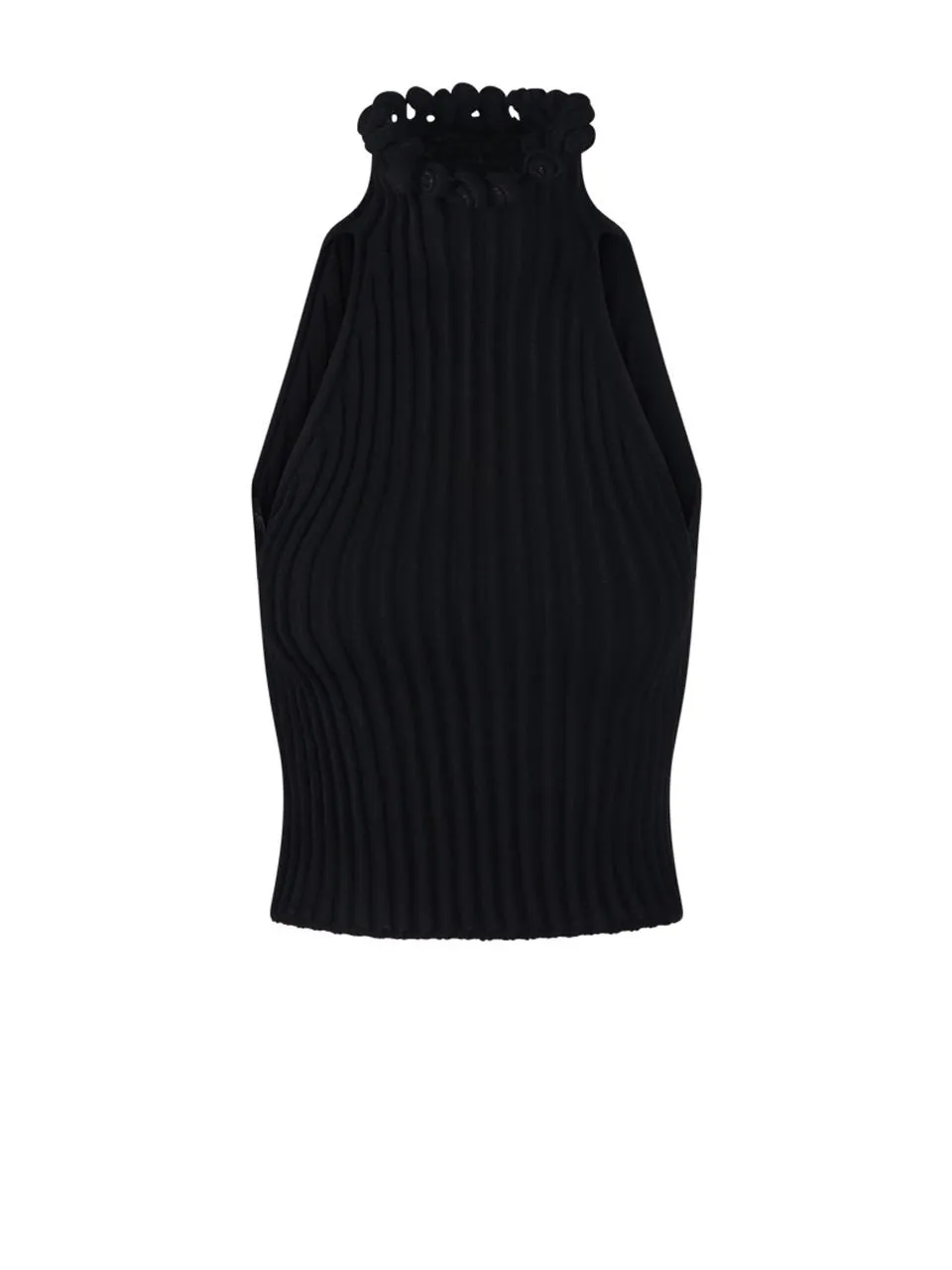 Ribbed Knit Halter Top