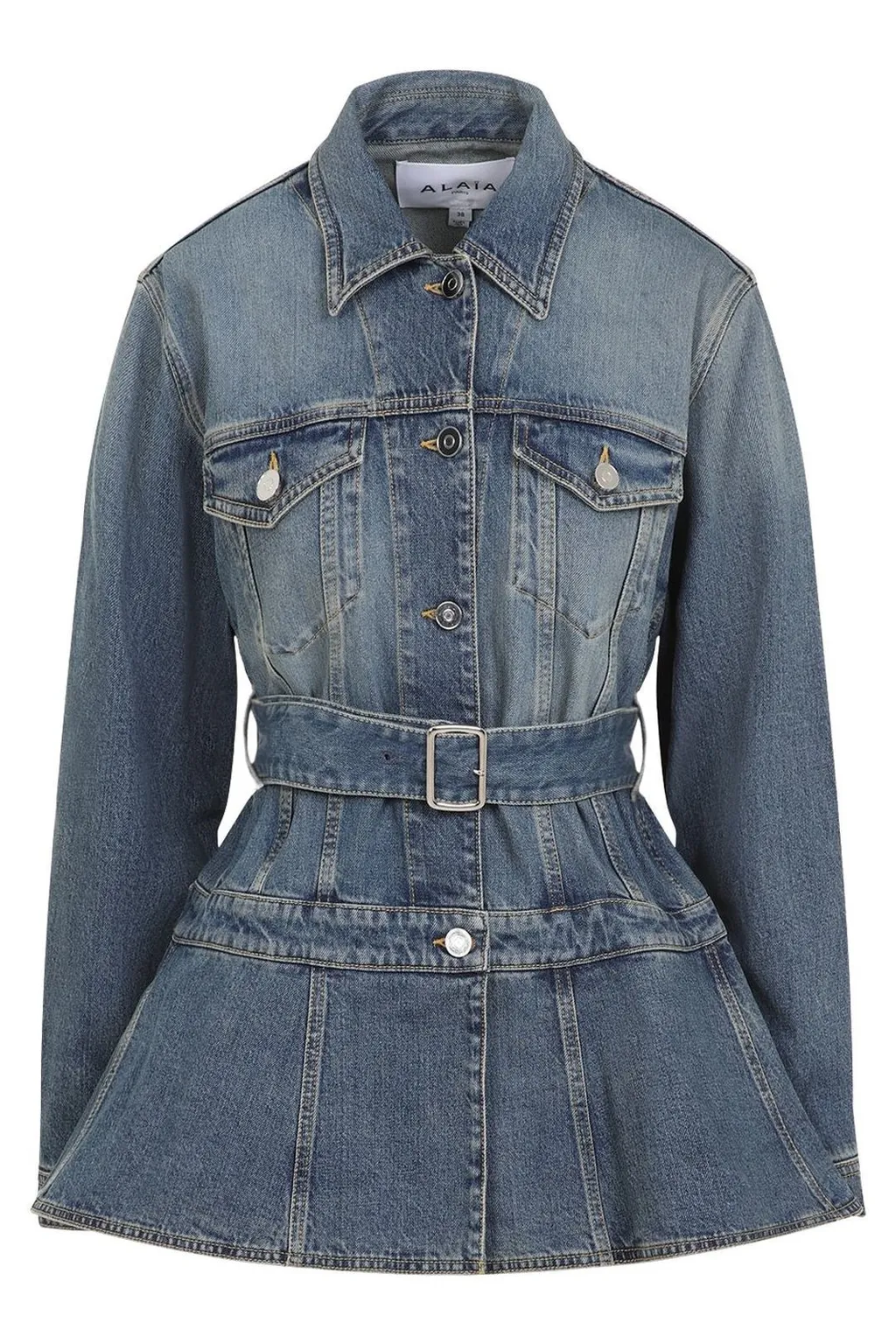 Denim Peplum Jacket