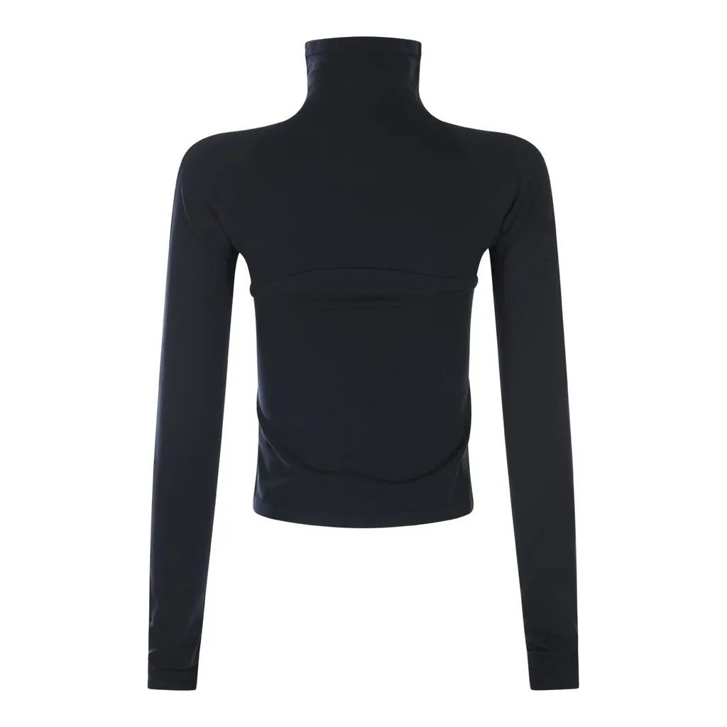 Second-Skin Knit Cut-Out Top