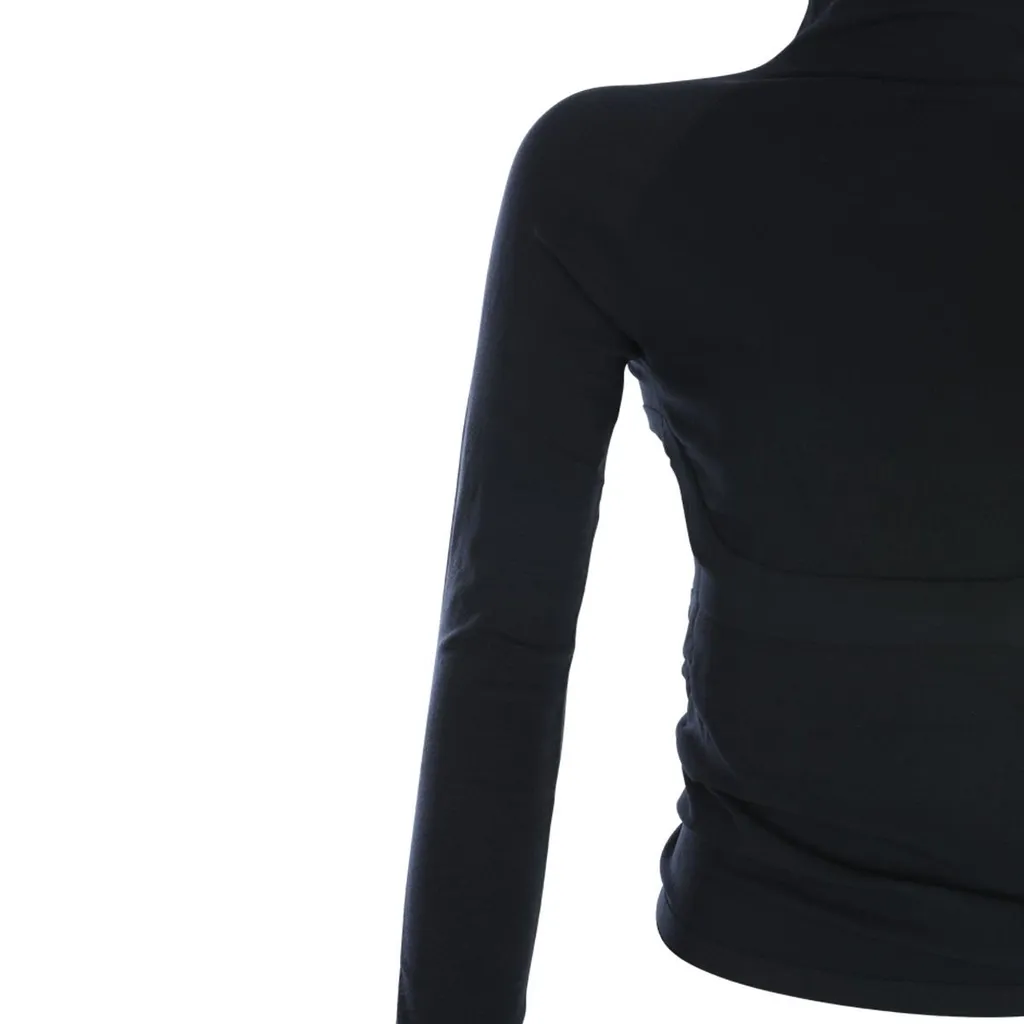Second-Skin Knit Cut-Out Top