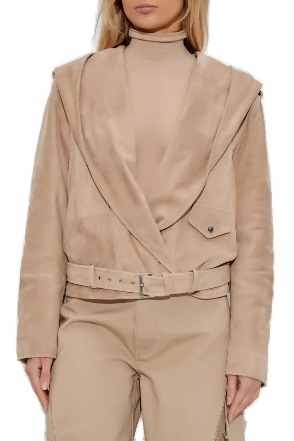 Hooded Biker Jacket