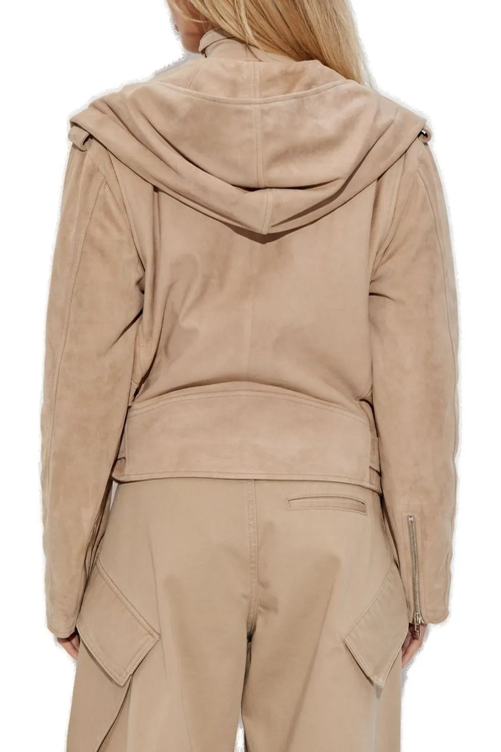 Hooded Biker Jacket