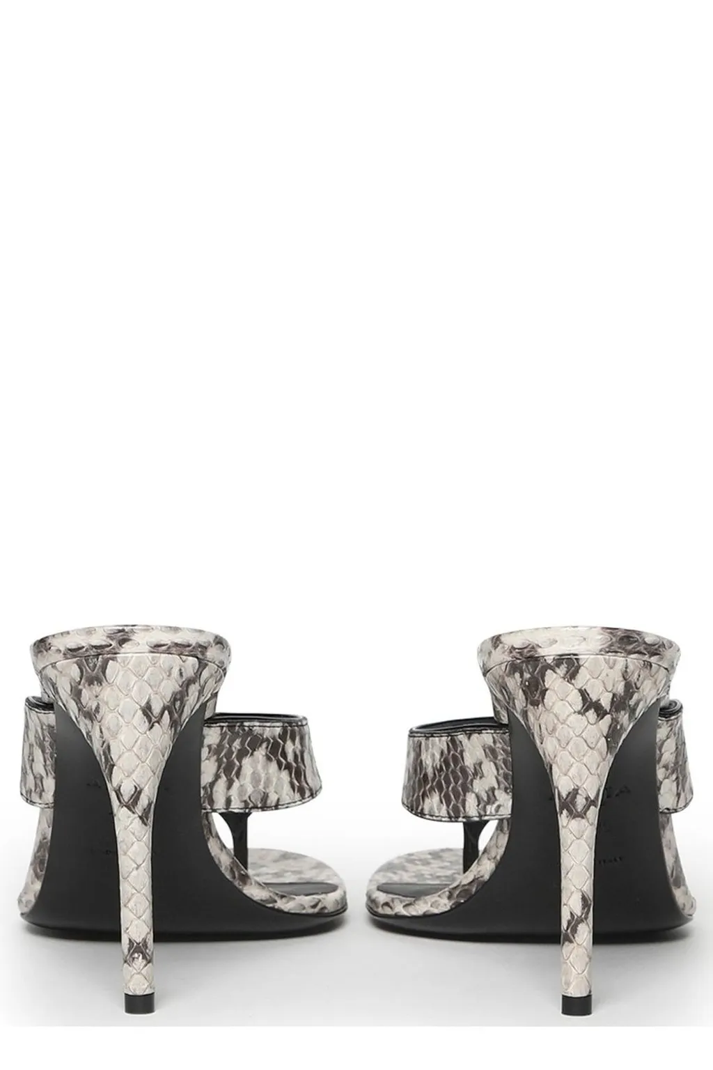 Infradito Embossed Heeled Sandals