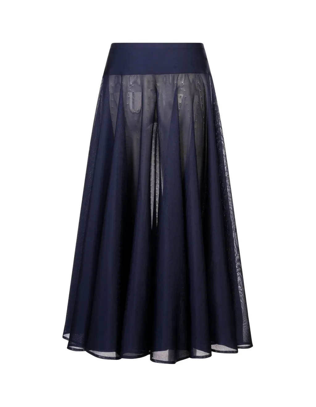 Elasticated Waist Maxi Pleated Skirt