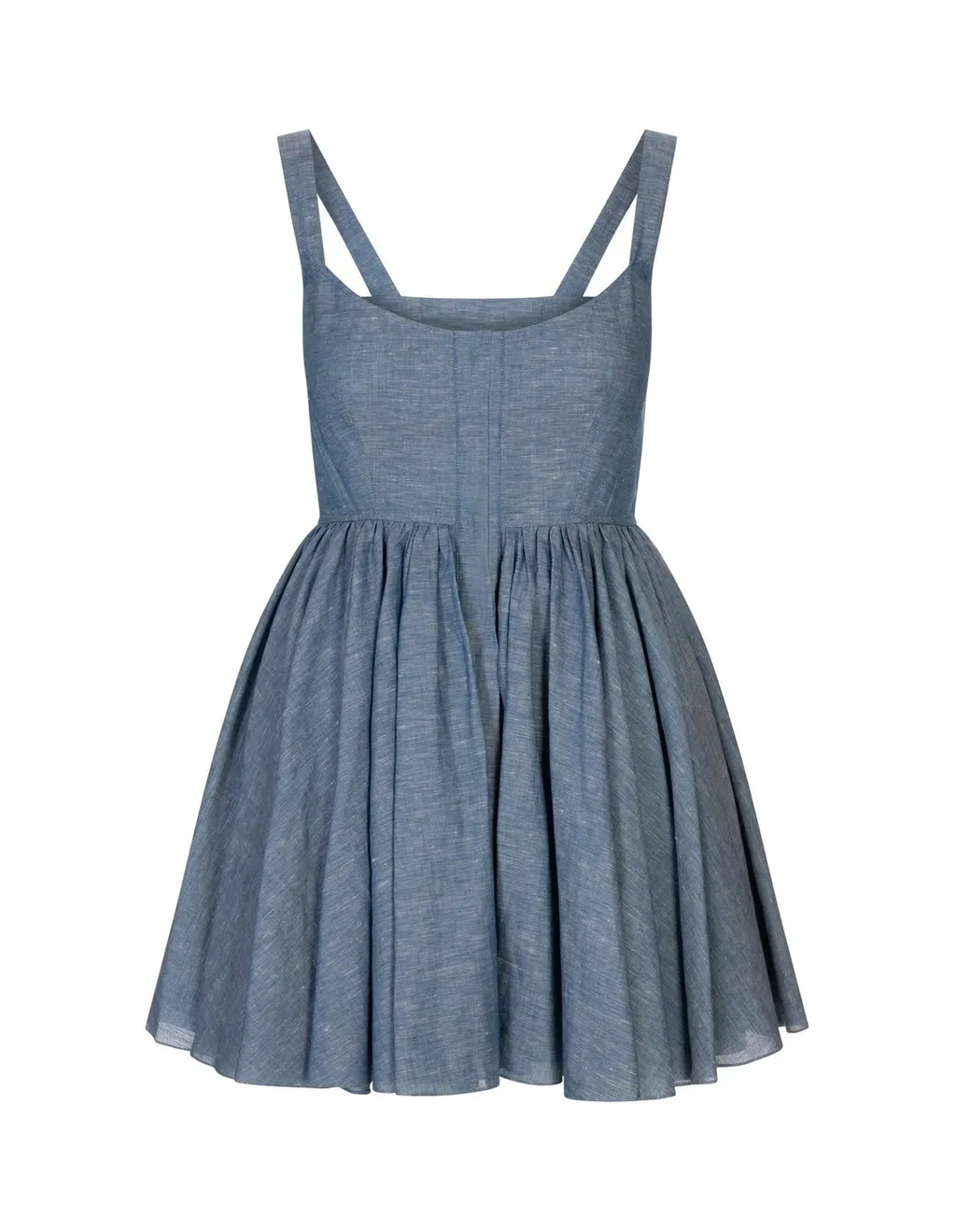 Chambray Skater Dress