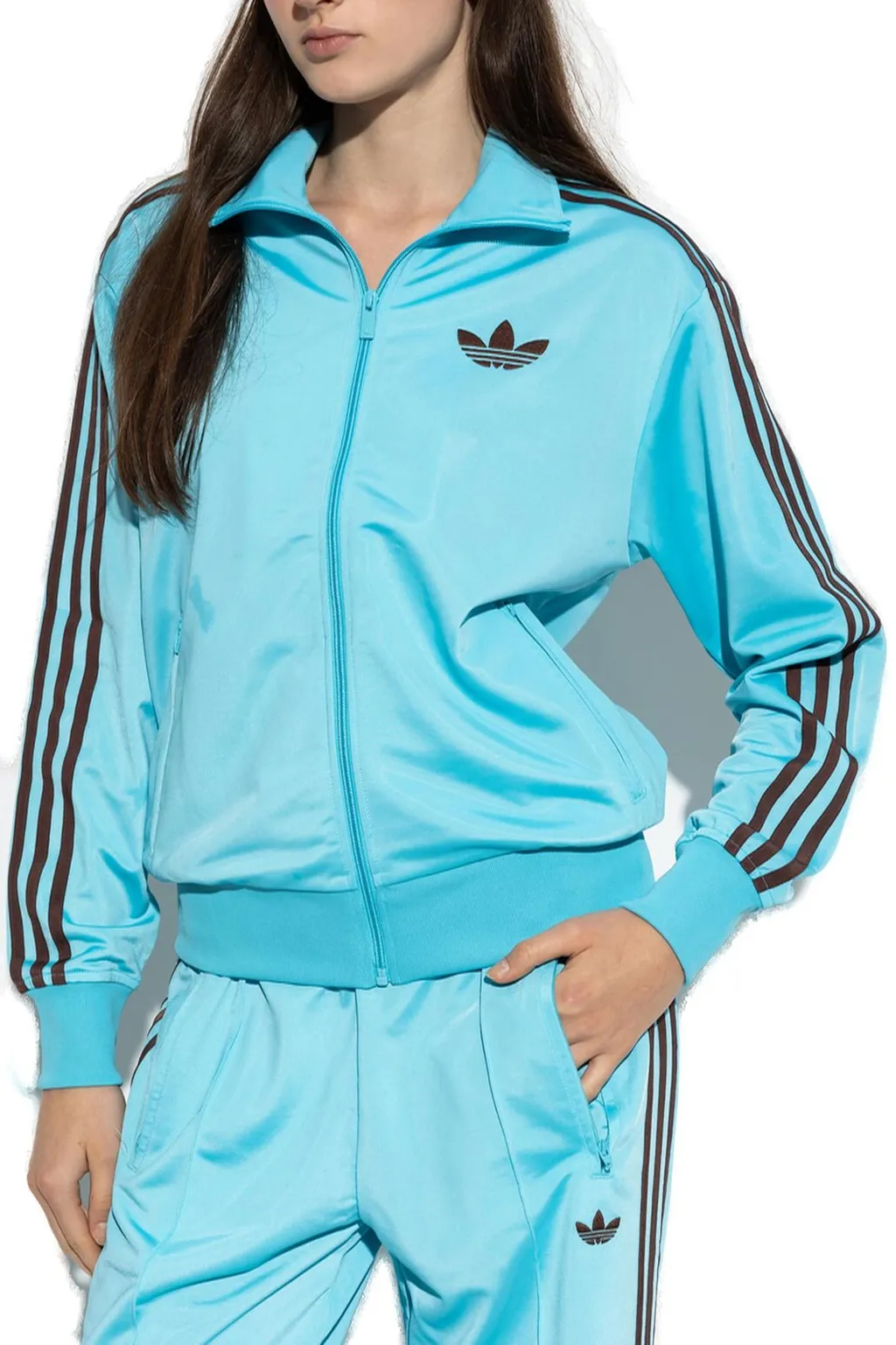 Logo Embroidered Zipped Sweatshirt